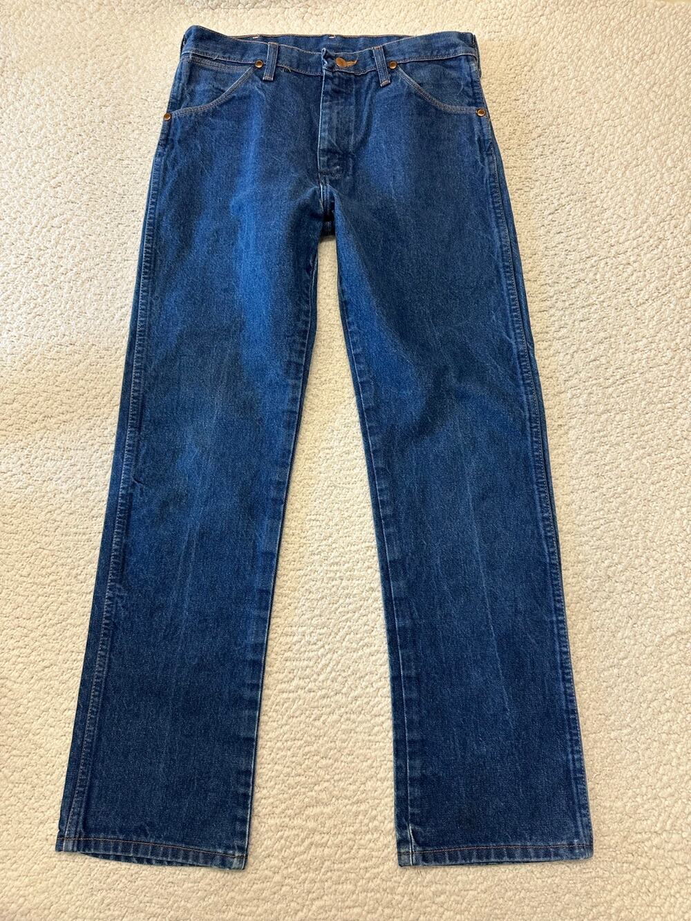 Vintage Wrangler Mens Cowboy Cut Jeans Size 32 Made in USA